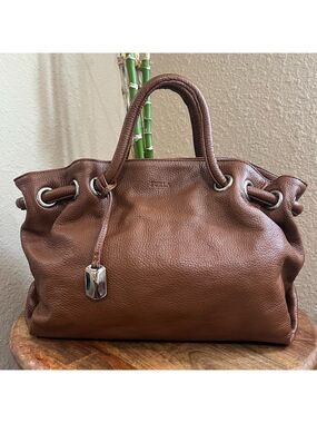 Furla Brown Pebbled Leather Satchel AS IS *READ*